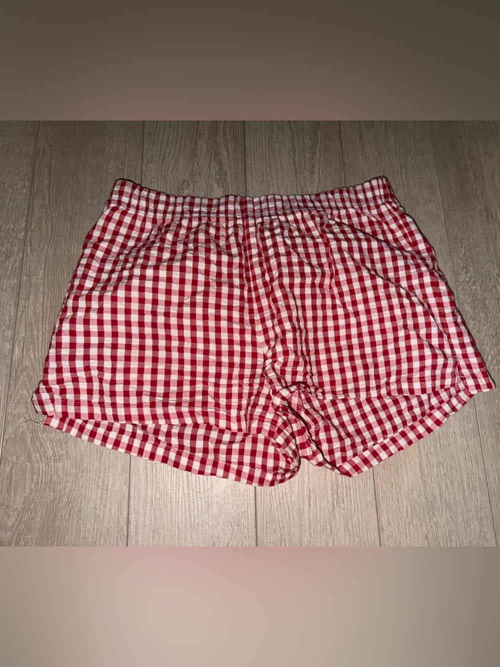 Primark Red & White Gingham Women's Lounge Shorts